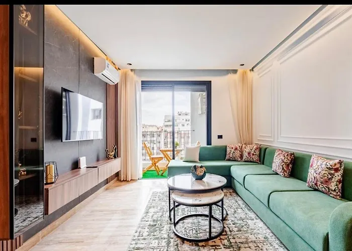 Studio Vert Chic Au Coeur De Casablanca